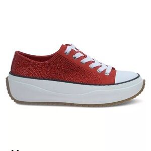 Stylish Red Women's Sneakers